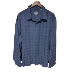 Royal Robinns Plaid Long Sleeve Shirt Blue Size XXL